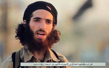 El terrorista Abu Lais 'el Cordobés' cuyas amenazas se hicieron virales en las redes sociales este verano.