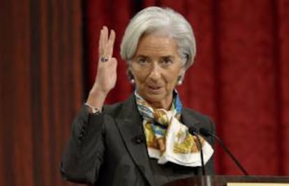 En la imagen, la directora del Fondo Monetario Internacional (FMI), Christine Lagarde. EFE/Archivo