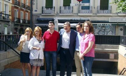 Jaime Lissavetzky durante la visita a Chueca con motivo del inicio del Orgullo LGTB en Madrid.