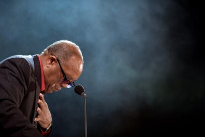 Quincy Jones durante la gala de los premios Steiger en Hattingen (Alemania), el 3 de octubre de 2014.  