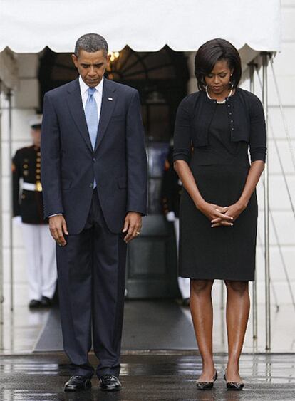 El presidente de EE UU, Barack Obama, y su esposa y primera dama, Michelle Obama, en la Casa Blanca.