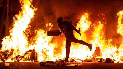 Protestas contra la sentencia del Supremo sobre el 'procés', en octubre de 2019 en Barcelona.