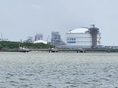 La planta de gas natural licuado de Cheniere en Sabine Pass.