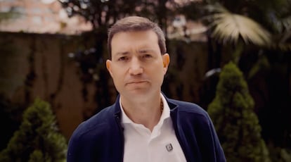 Felipe Córdoba Larrarte en un video publicado en sus redes sociales en abril 2025.