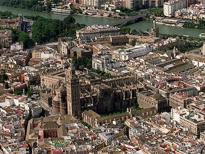 Vista aérea de Sevilla.