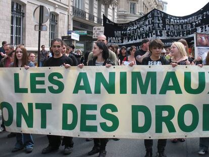 Desde la celebración de la Veggie Pride en París en el 2001 el ambiente ha cambiado en Francia en relación a los animales domésticos