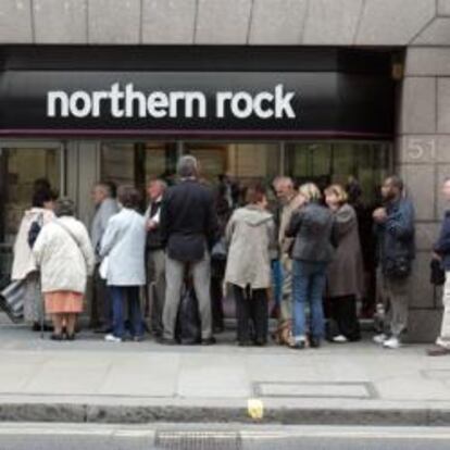 Sucursal de Northern Rock en 2007