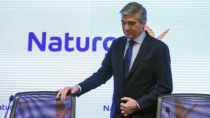 El presidente de Naturgy, Francisco Reynés, durante la presentación de los resultados de 2018.