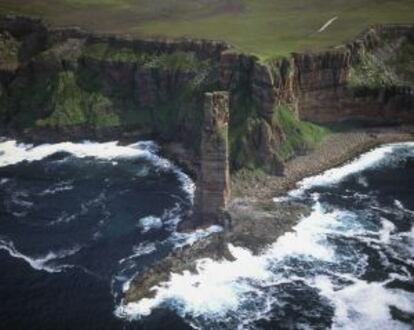 Monolito rocoso de Old Man of Hoy, en las islas Orcadas (Escocia).