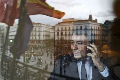 Ignacio González,en la sede del Gobierno regional.