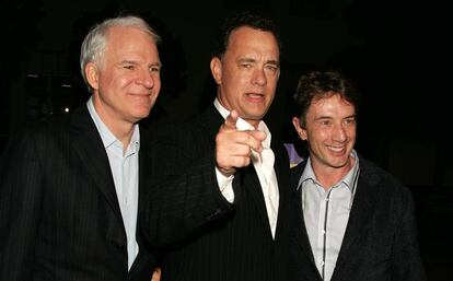 Steve Martin, Tom Hanks y Martin Short en octubre de 2004.