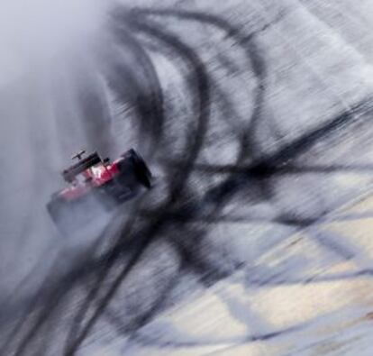 Alonso, rodando en Hockenheim