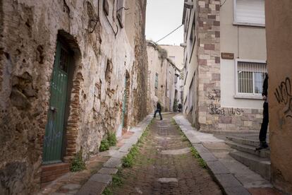 El carrer Cuesta de Badalona.