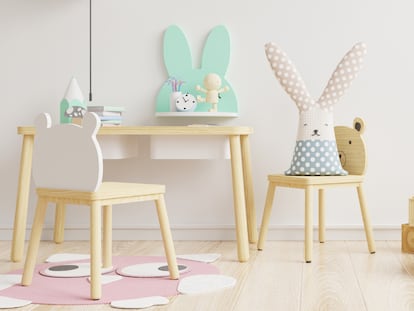 Muebles con diseños infantiles y minimalistas que aportan un toque decorativo a la habitación de los/as más pequeños/as,GETTY IMAGES.