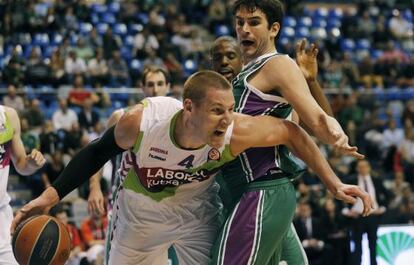 Partido de Euroliga entre Unicaja y Laboral Kutxa.