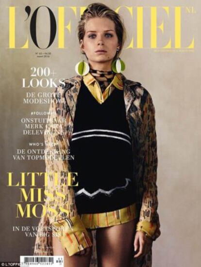 La primera portada de Lottie Moss.