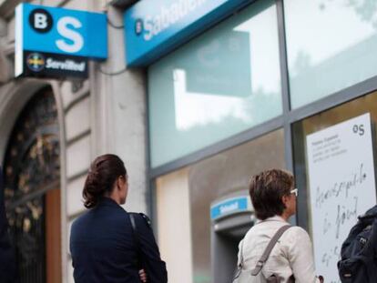 Una oficina de Banco Sabadell.