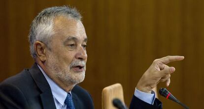 José Antonio Griñán, en el Parlamento andaluz en 2013.