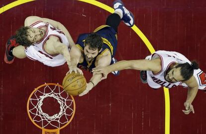 Love, entre Pau Gasol y Noah.