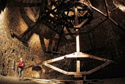 El baritel de las minas de Almadén, único en Europa que se encuentra bajo tierra.