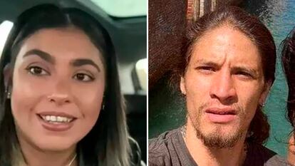 Iliana Gritzewsky y Orión Hernández, en imágenes compartidas en redes sociales.