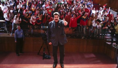 Nicolás Maduro na quarta-feira em Caracas.