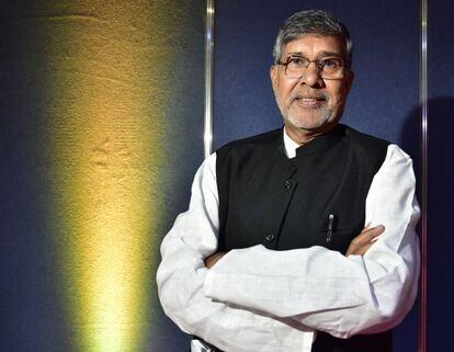 Kailash Satyarthi en la IV Conferencia Mundial contra el trabajo infantil en Buenos Aires.