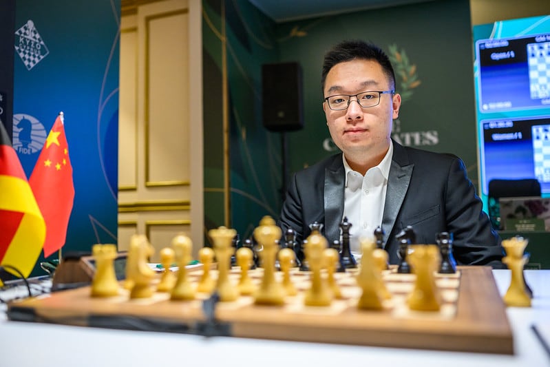 Yi Wei, al inicio de la primera ronda, este domingo en Peyia (Chipre)