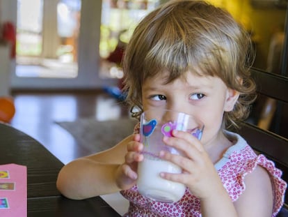 Dar leche entera a los niños no hace que suban de peso