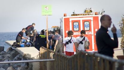 Operativo de rescate en la Mar Bella.