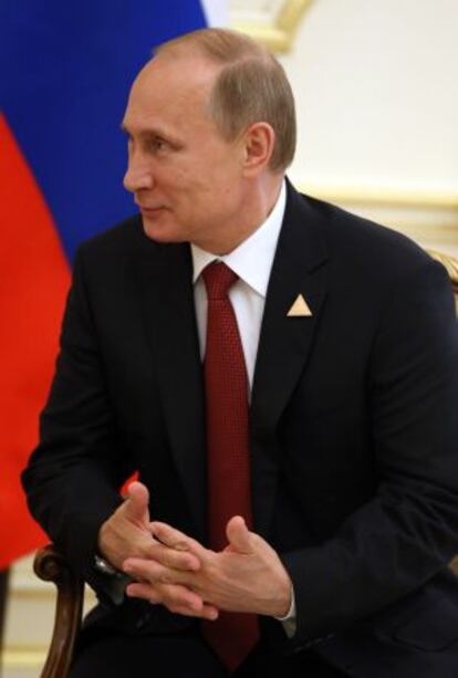 El presidente ruso, Vladimir Putin, ayer en la cumbre de la Unión Económica Euroasiática.