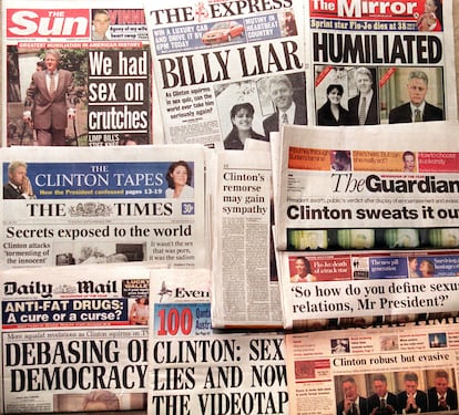 Más allá de EEUU: portadas de la prensa británica en pleno escándalo.