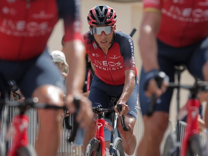 Egan Bernal, en la quinta etapa de la Vuelta.