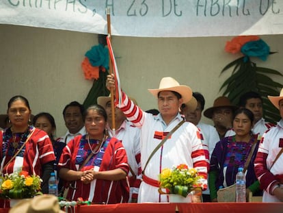 Un acto en el municipio de Oxchuc, en el Estado mexicano de Chiapas. 
