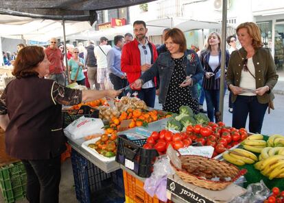 Isabel Bonig, ayer, en Almoradí.