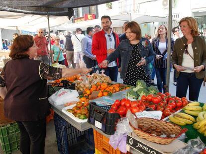 Isabel Bonig, ayer, en Almoradí.