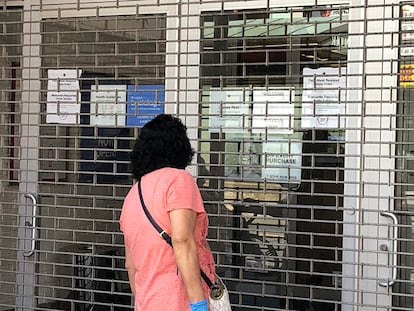 Tienda cerrada por el impacto del coronavirus en Nueva York.