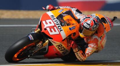 Márquez, en Le Mans.