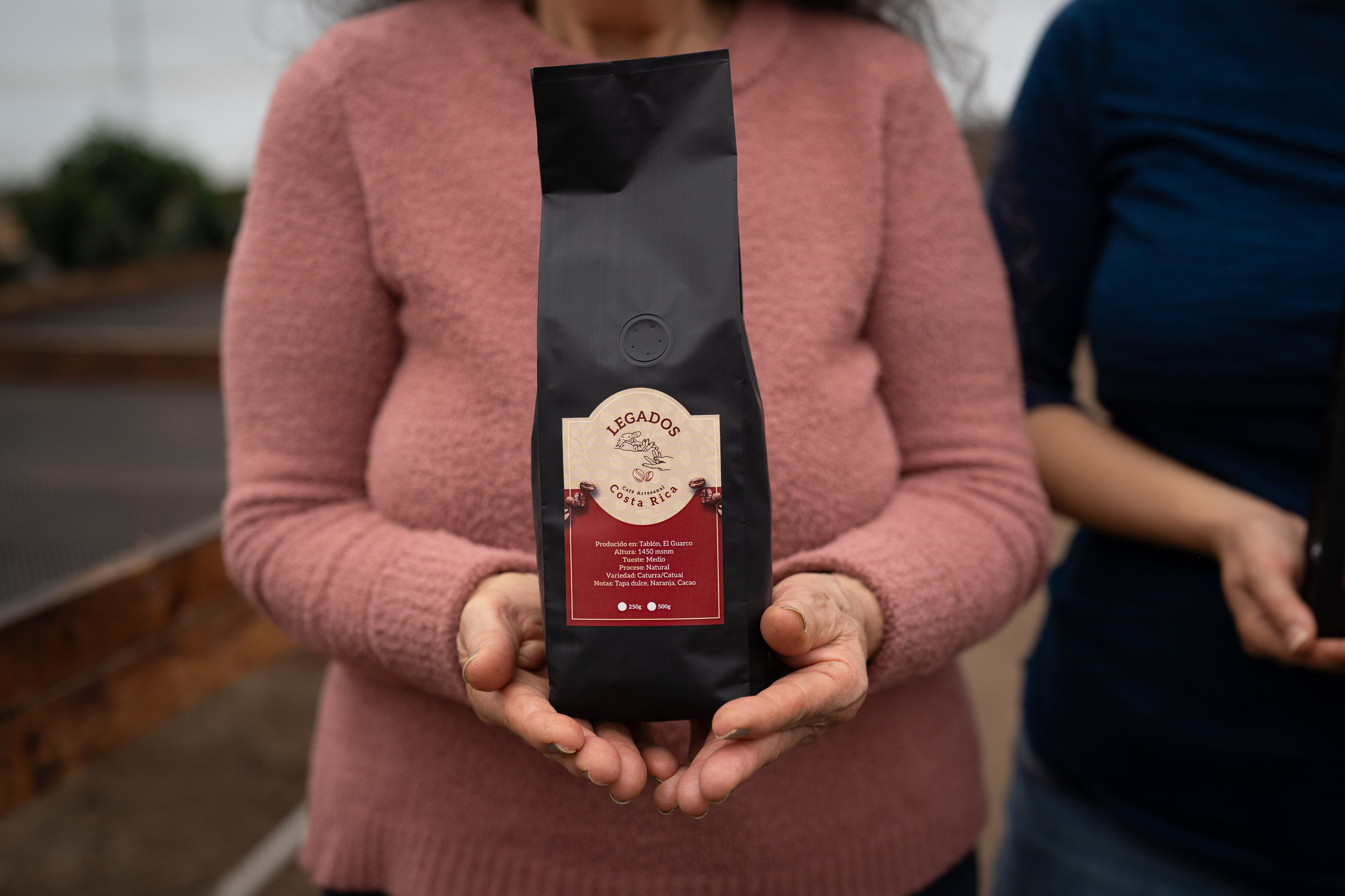 Una bolsa del café Legados.