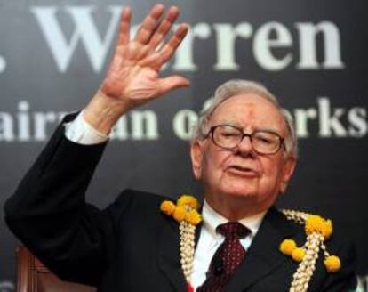 En la imagen, el estadounidense Warren Buffett, presidente y director ejecutivo de Berkshire Hathaway. EFE/Archivo