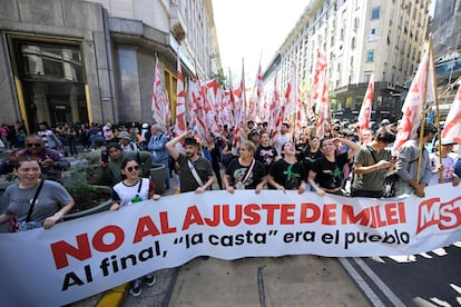 Manifestaciones Javier Milei Argentina