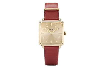 La marca de relojes Cluse, favorita de las influencers, apuesta por relojes rectangulares tan apetecibles como este (89,95 euros).