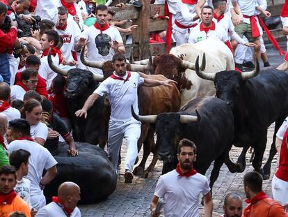 The last day of the Running of the Bulls 2018.