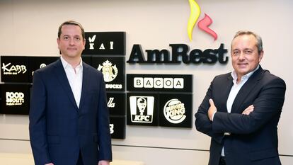 Eduardo Zamarripa, director financiero, y Luis Comas, consejero delegado de Amrest.