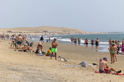 La playa de Maspalomas (Gran Canaria), en octubre de 2023.