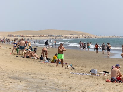 La playa de Maspalomas (Gran Canaria), en octubre de 2023.