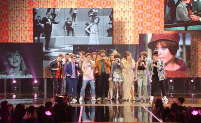 Los concursantes de 'OT 2020' durante la primera gala en Barcelona.