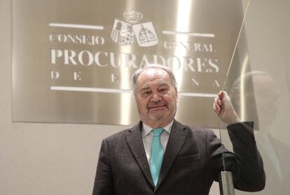 Juan Carlos Estévez, presidente del Consejo General de Procuradores de España (CGPE).