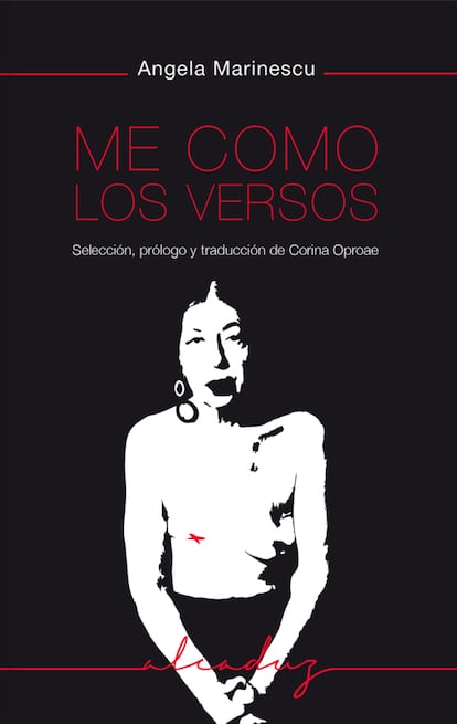 Portada de 'Me como los versos', de Angela Marinescu. EDITORIAL GODALL EDICIONES