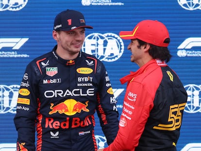 Verstappen, junto a Sainz, primero y segundo en la clasificación del GP de España.